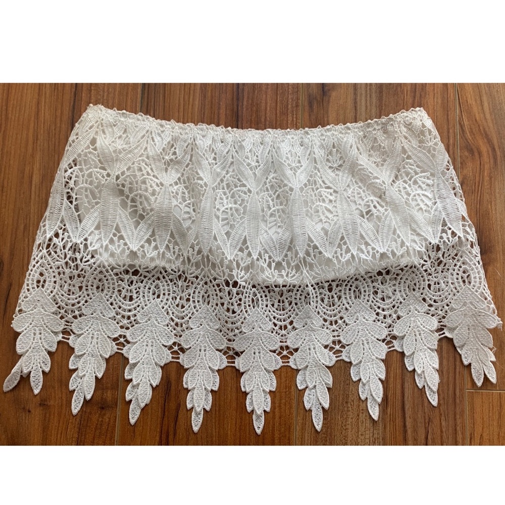 Lace Tube Crop Top size S